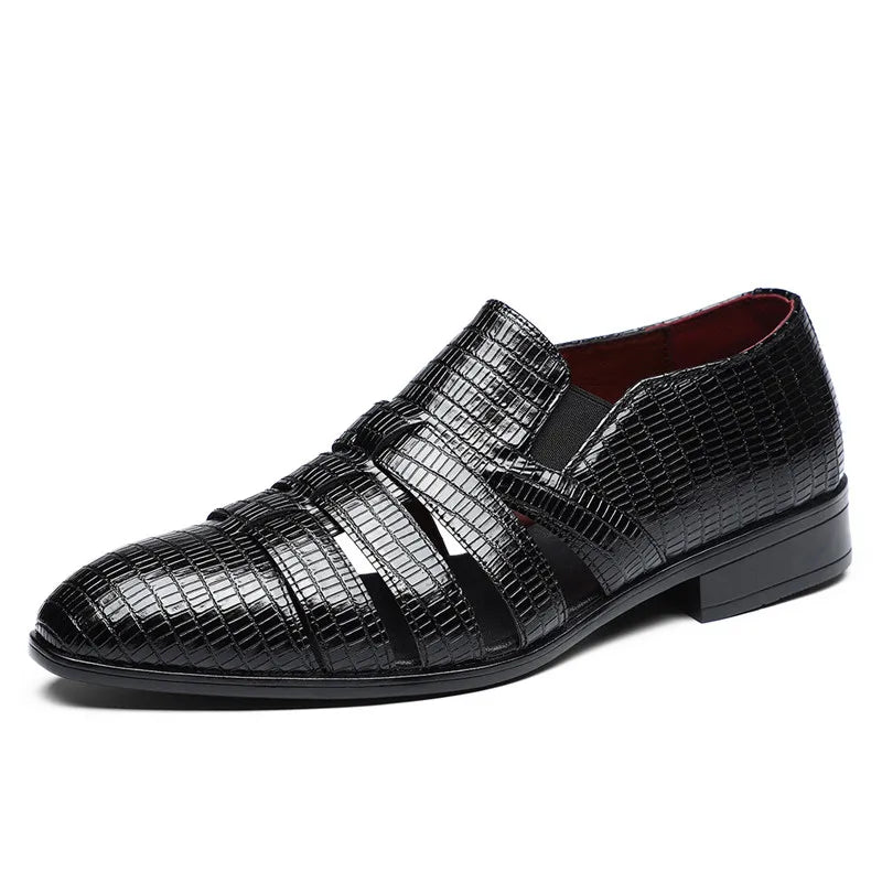 Anthony Cut Out Crocodile Loafer