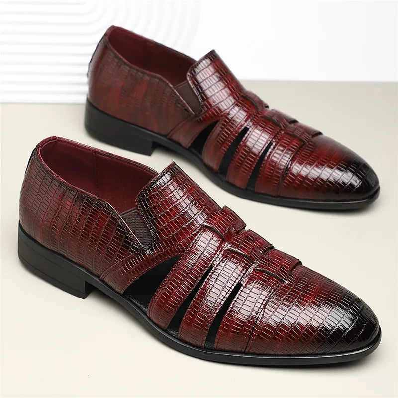 Anthony Cut Out Crocodile Loafer