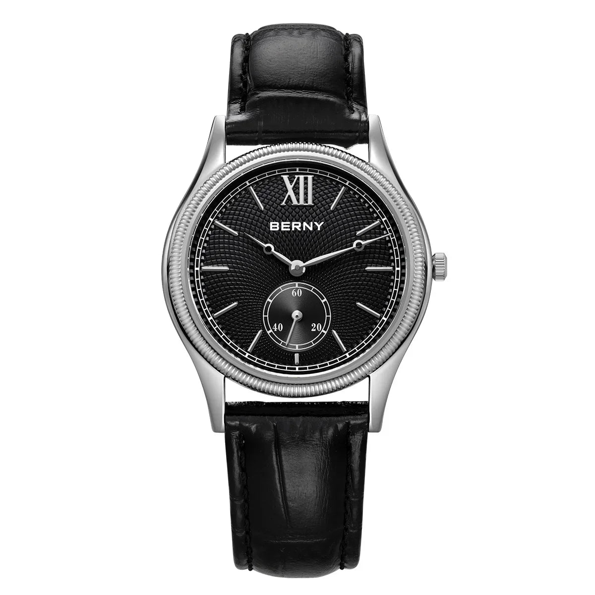Berny Classic Leather Strap Watch, 38mm