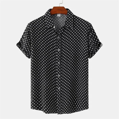 Julian Dot Print Button-Up Shirt