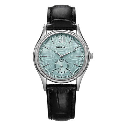 Berny Classic Leather Strap Watch, 38mm