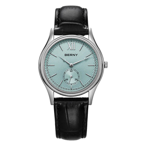 Berny Classic Leather Strap Watch, 38mm