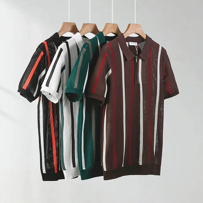 Nolan Open Knit Polo