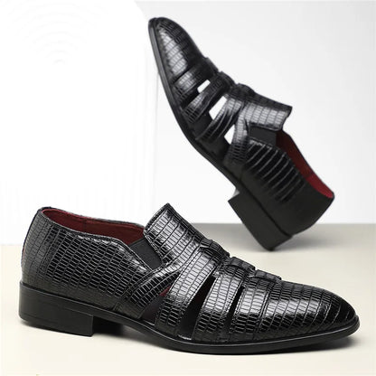 Anthony Cut Out Crocodile Loafer