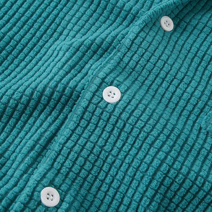 Riviera Waffle Knit Button-Up Shirt