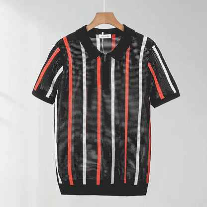 Nolan Open Knit Polo