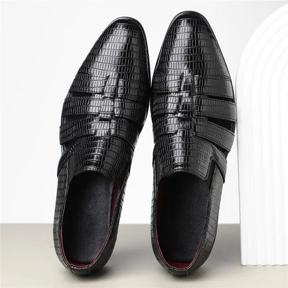 Anthony Cut Out Crocodile Loafer